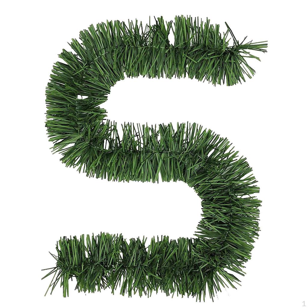 Artificial Christmas Garland Green Decorations Xmas for Mantel Fireplace