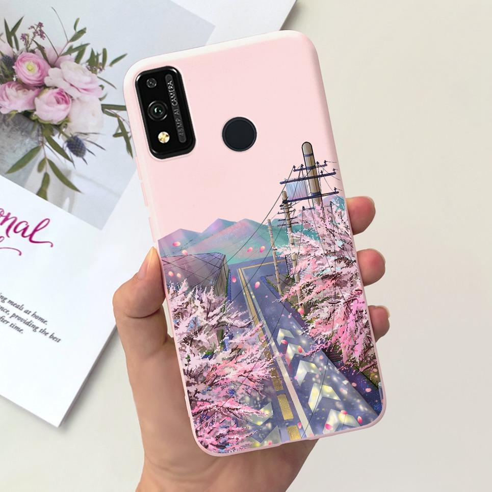 Soft Silicone Cases For Huawei Honor 9X lite Case JSN-L21 JSN-L22 JSN-L23 Coque Fundas Luxury Design Pattern Soft Silicone Etui