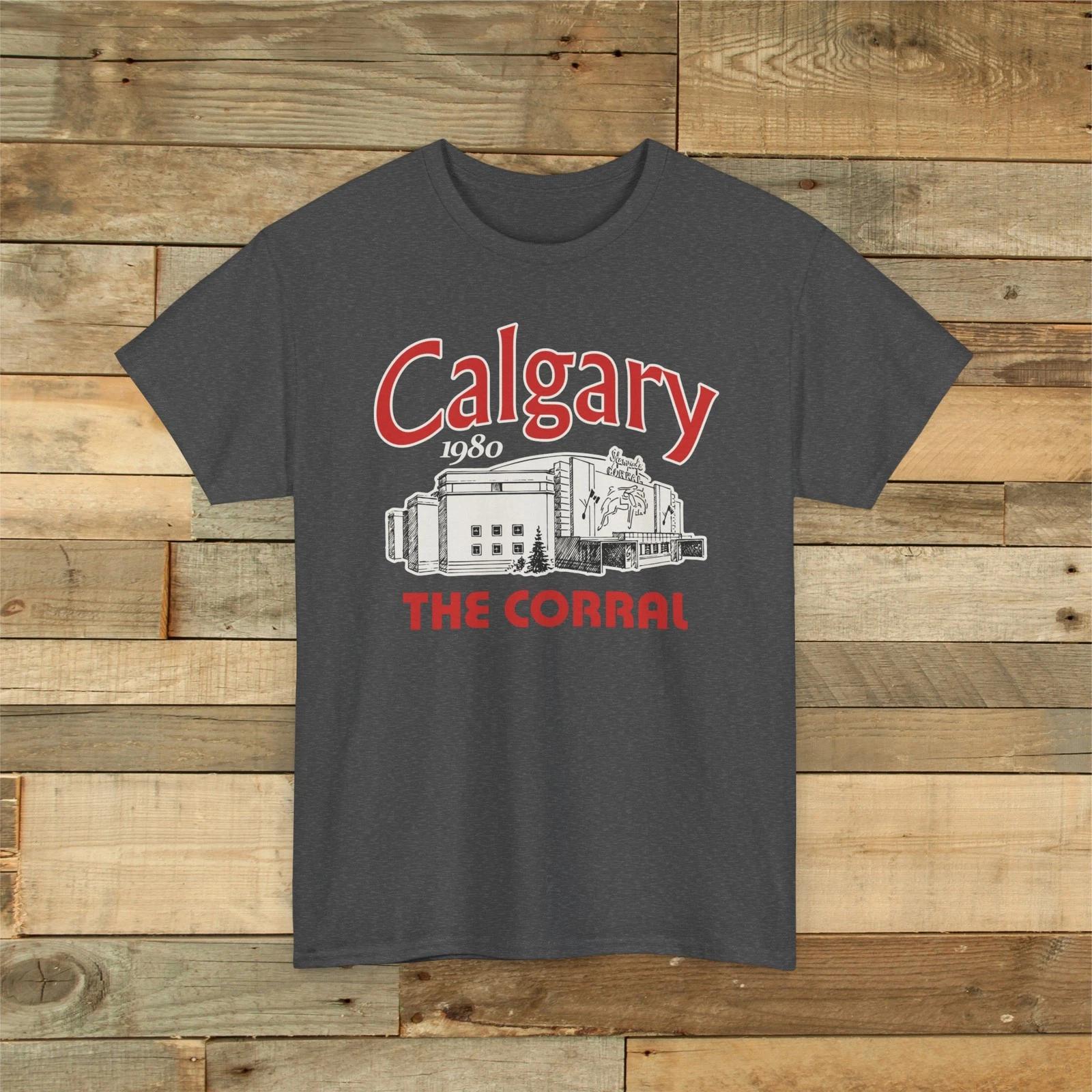 The Corral 1980 Vintage Hockey Arena T shirt - Calgary Flames S