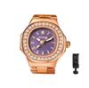 Ring Watch Women's Cute Fashion Analog Sparkle Free Size Waterproof Ring Watch Simple Rose Gold Ladies Fashion Ring Girlfriend Birthday Christmas