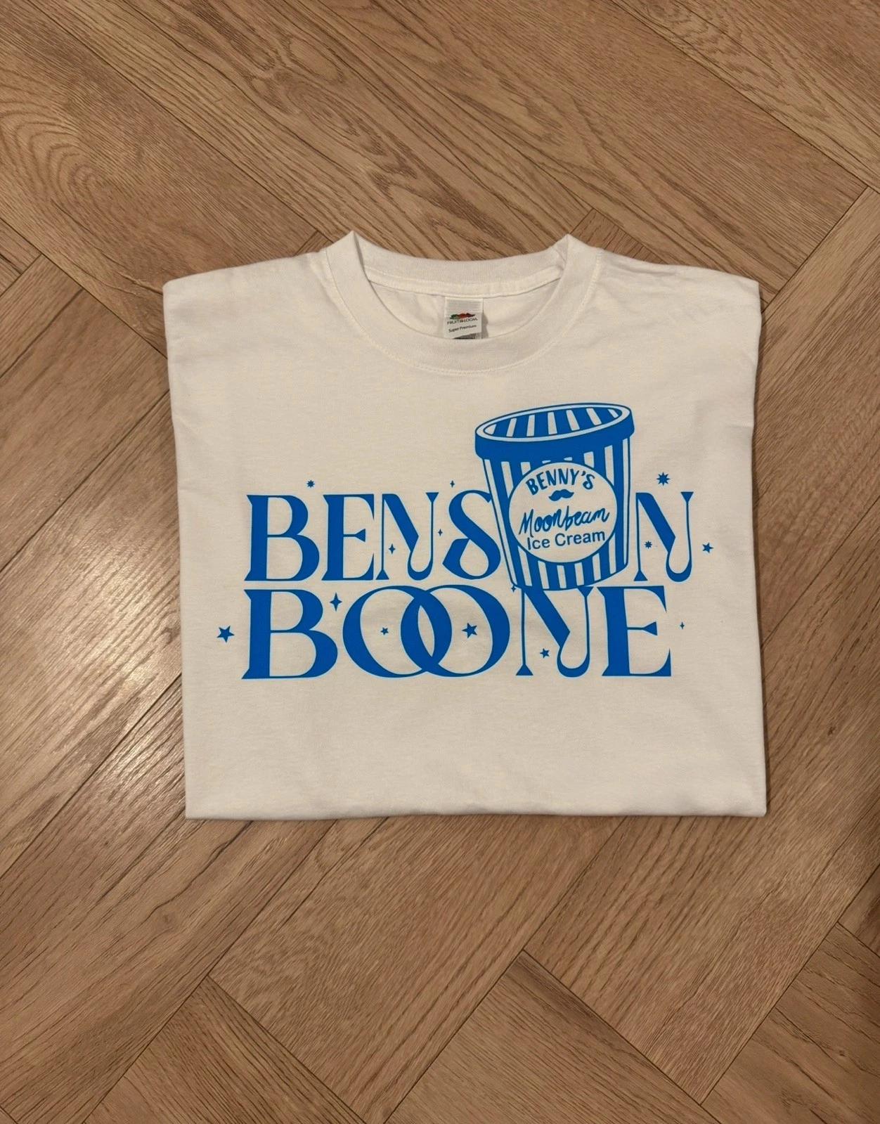 Benson Boone “Benny’s Moonbeam Ice Cream” unofficial fan inspired T-shirt XXXL