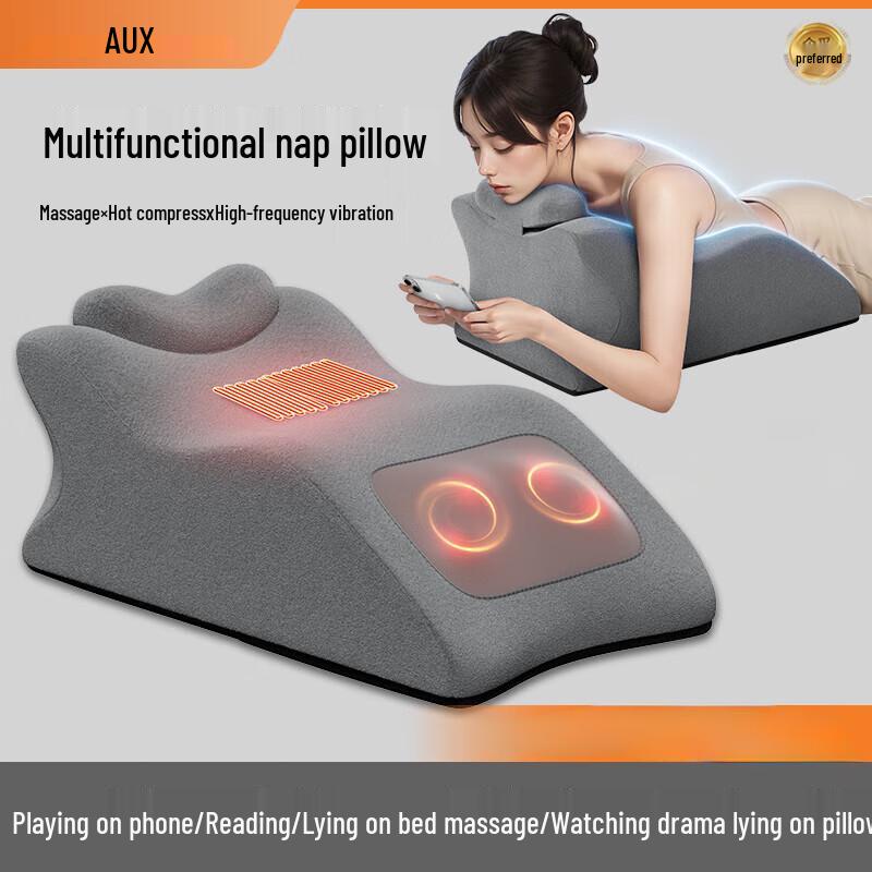 AUX Cervical & Lumbar Massage Cushion with Heat and Kneading