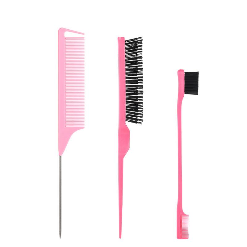 Pro Pointed Tail Salon Hairdressing Hair Styling Anti-Static Comb Hair Brush Steel Needle Pin Rat Tail Combs Barber Accessories