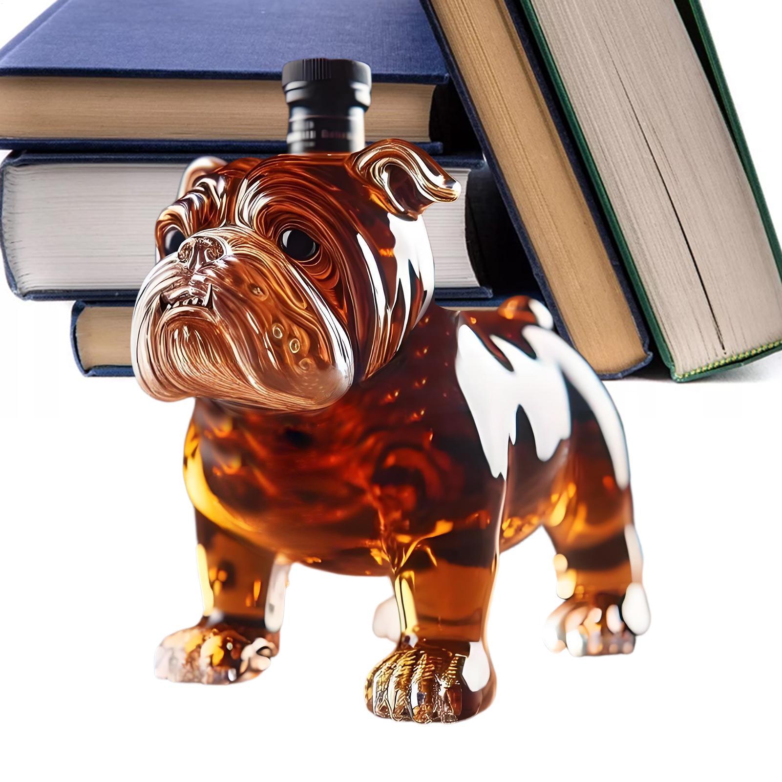 

Bulldog Shape Whiskey Bottle Large Capacity Glass Decanter Red Wine Decanter Home Bar Whiskey Collector Father s Day Gifts CN