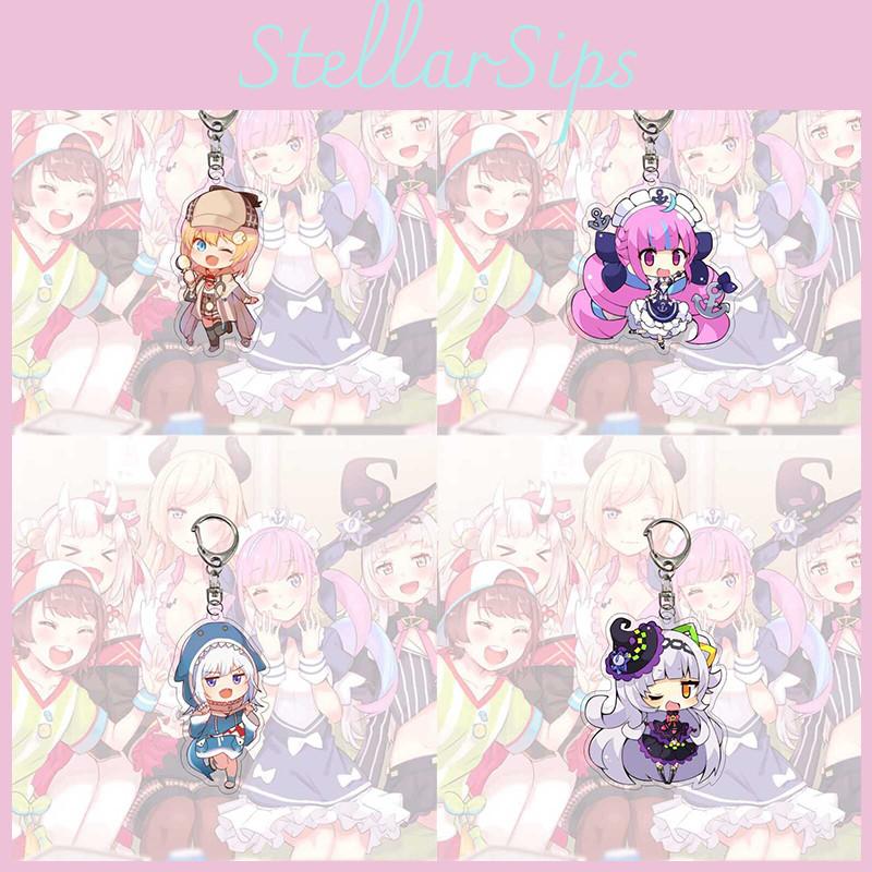 Exquisite Hololive Vtuber Acrylic Keychain Pendant With Beautiful Character Designs For Collectors