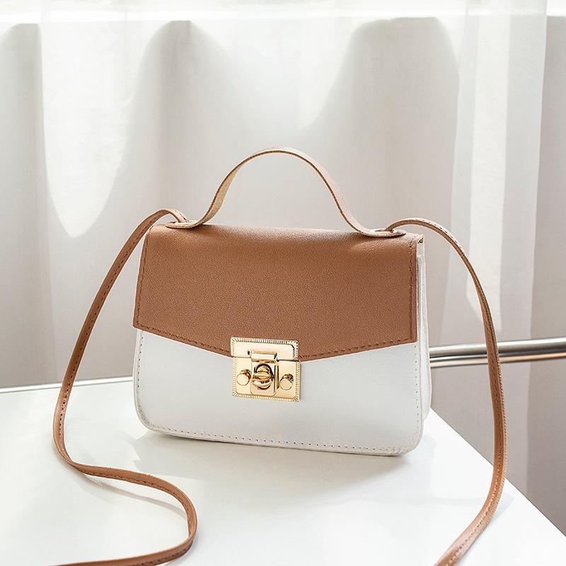 IELGY women s bag trend chain hit color women s bag messenger bag Korean style one-shoulder small square bag