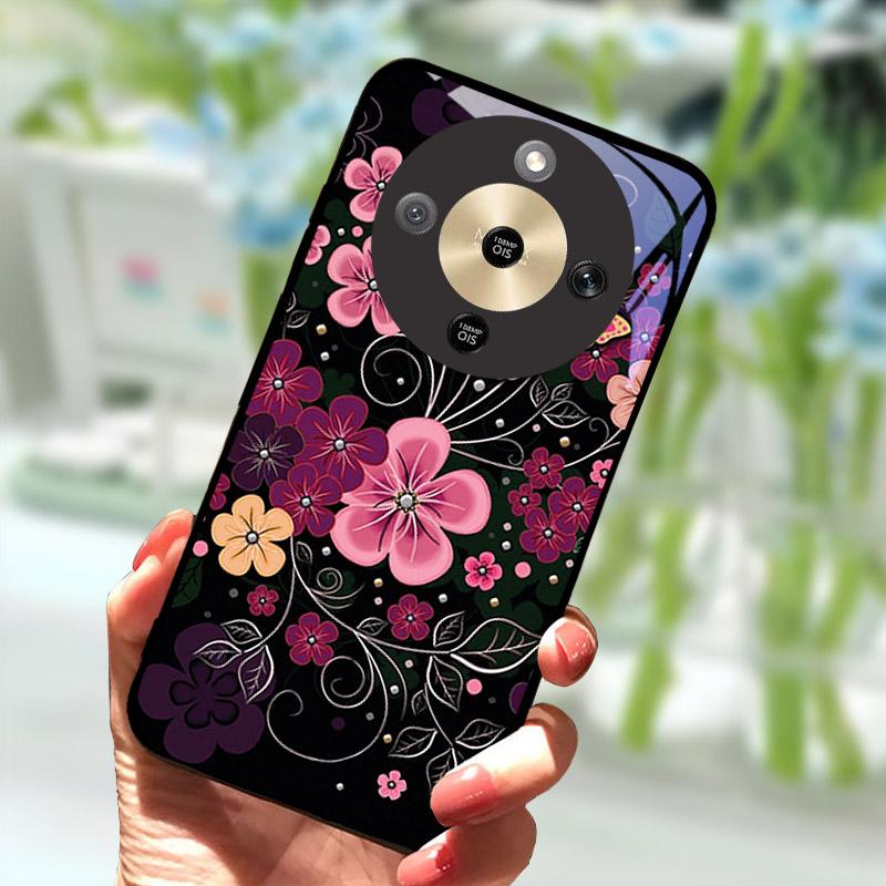 For Honor X9d HonorX9d Case MTN-NX1 Luxury Painted Cover Tempered Glass Phone Casing For Honor X 9 D Fundas Coque Camera Protect