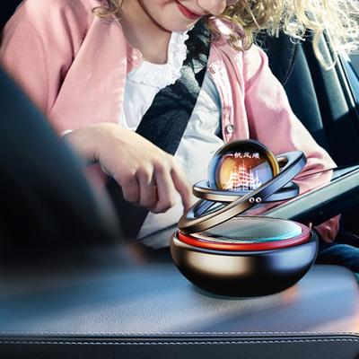 Air Freshener Solar Powered Even Diffusion Long-Lasting Double Ring Car Aromatherapy Air