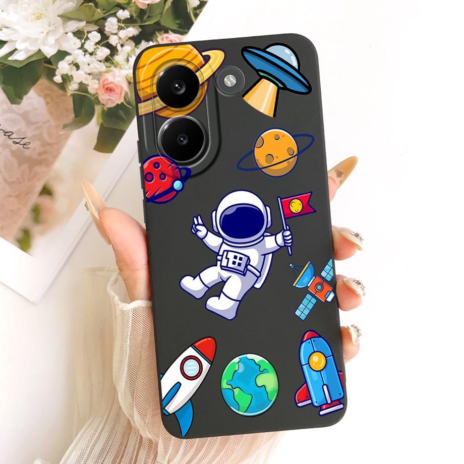Süße Cartoon Schwarze Katze Drache Weiche Silikonhülle Für Xiaomi Poco X8 Pro Max Redmi Turbo 5 Max Handyhülle Stoßfeste Abdeckung Coque