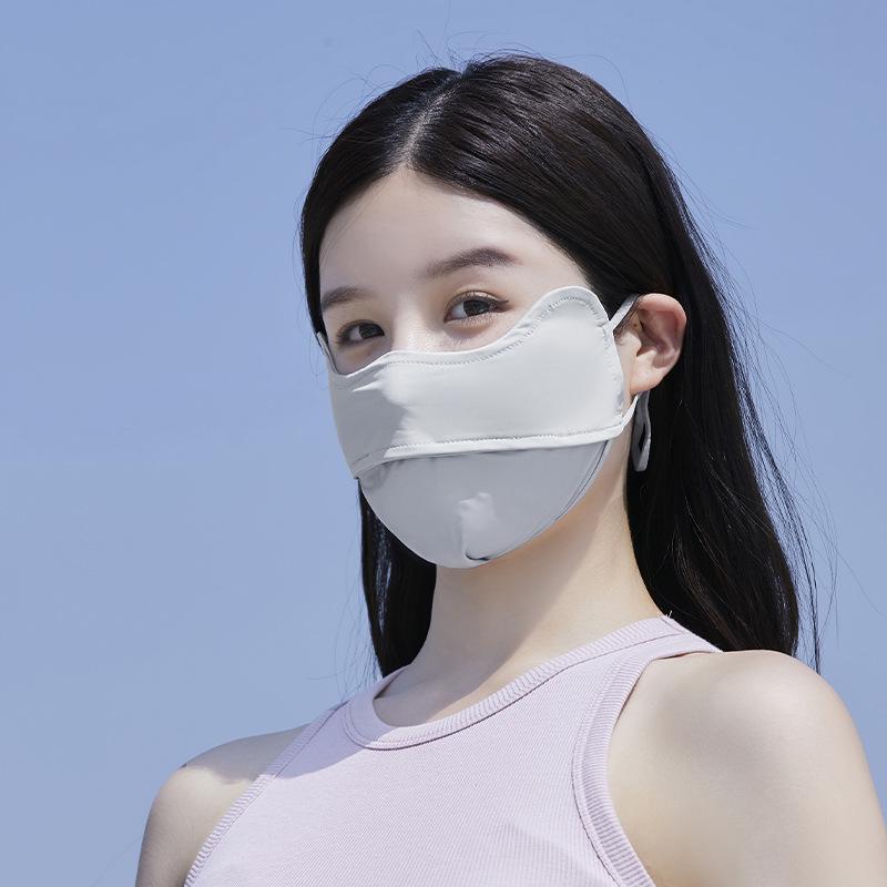 ACRUNU Full Face UV Protection Cycling Mask - Ice Silk Facekini Sunshade Cover