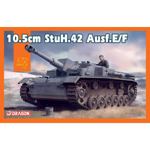 Dragon 1/72 Scale World War II German 10.5cm StuH.42 Ausf. E/F Plastic Model Kit (DR7561)