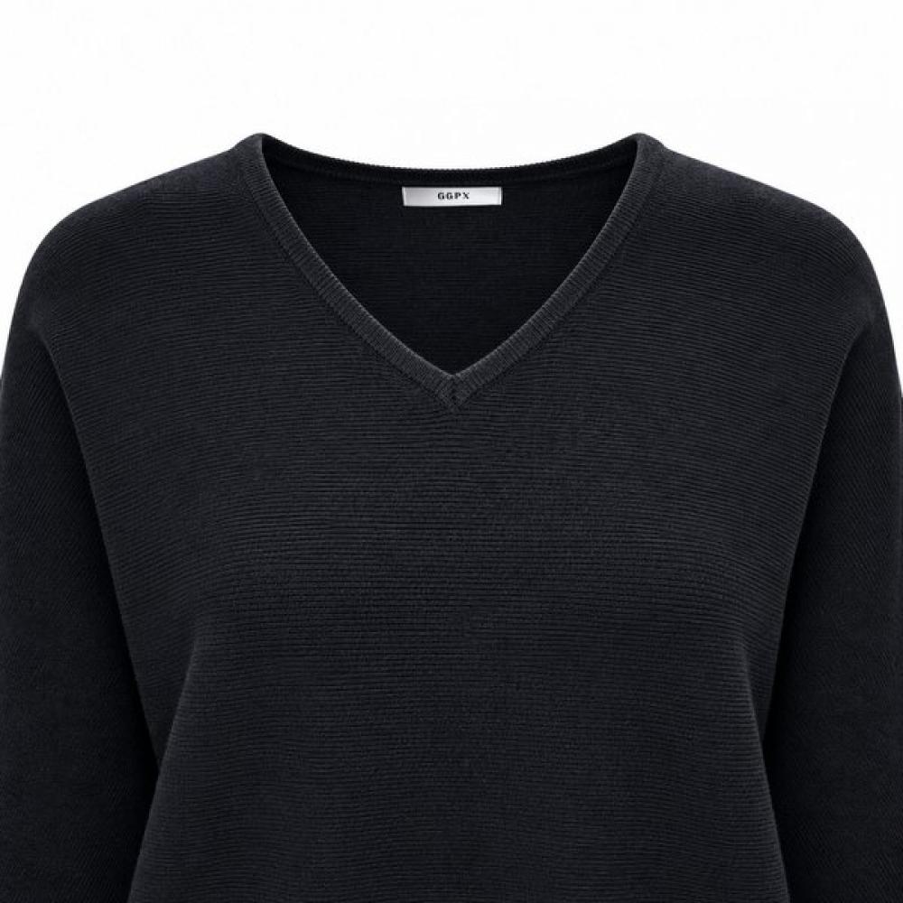 Ggpx New York V Neck Puff Knit Gq9kp017f