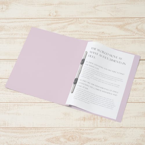 Plus Flat File A4 Vertical Resin Binding 10 Books Violet 78-232 No.021N-10P