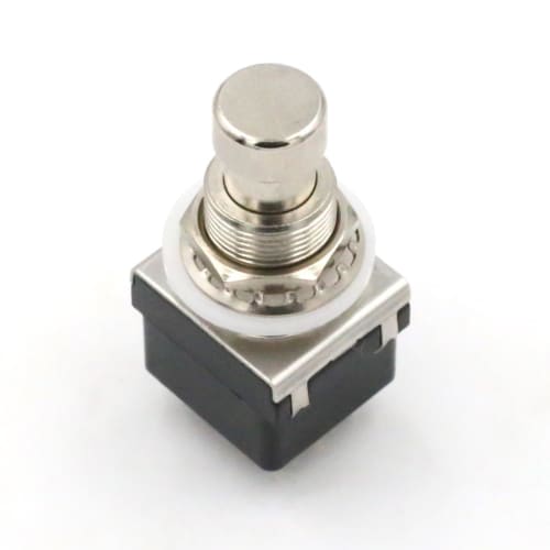 Set of 2 Switchcraft 3PDT Foot Switches, 3-Pole, 2-Contact, 9-Pin, Black, Push Switch