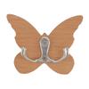 Holz Schmetterling Wandhaken Holz Wandmontierter Kleiderbügel für Mantel Kleidung Hut Handtuch