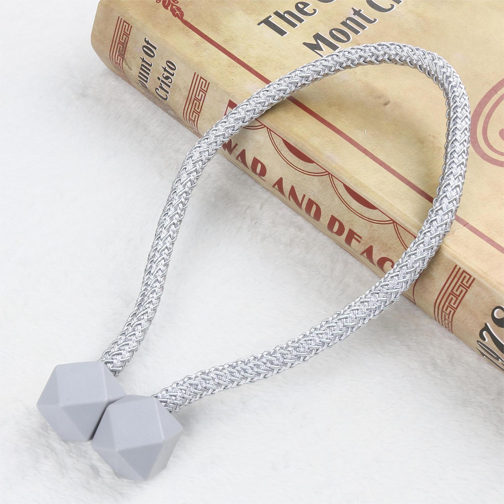 

Современные магнитные подхваты для штор Декоративные держатели Легко устанавливаемые самоклеящиеся держатели для штор 50cm серый