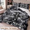 Guns N’ Roses Printed Bedding Set Custom Name Text 1 Duvet Cover 2 Pillowcases For Bedroom