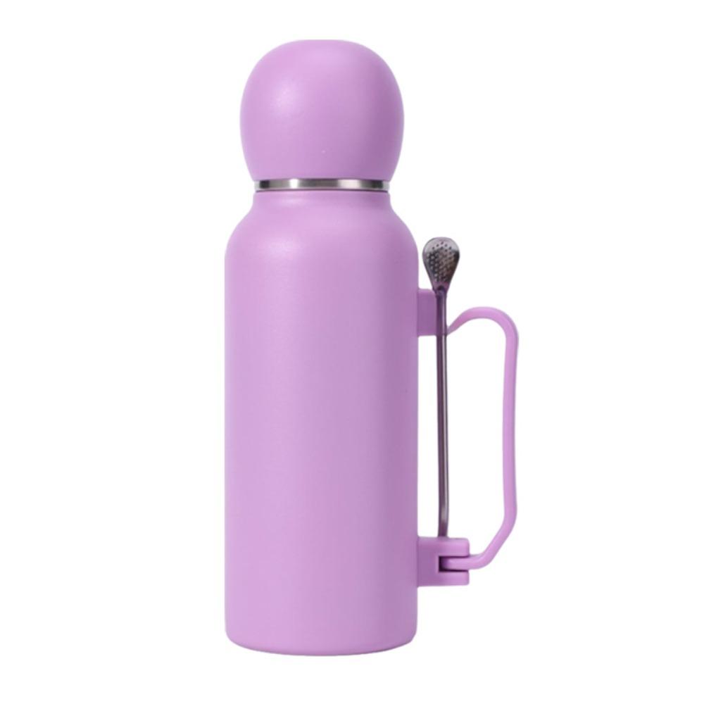 Stainless Steel Yerba Mate Thermal Bottle Double-Walled Thermal Cup Insulated Bottle  Camping фиолетовый
