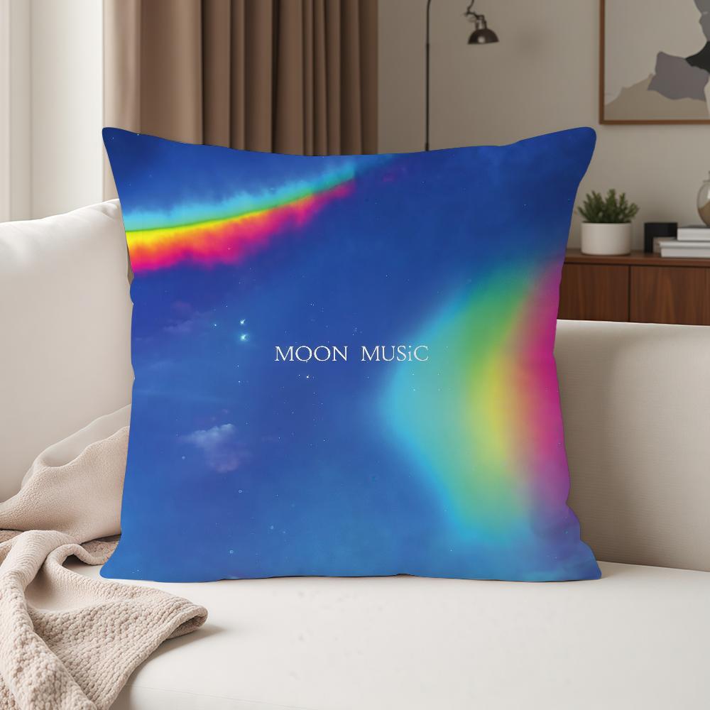 Rock Band CColdplayMoon Pillow Case Suitable For Bedrooms Living Rooms Cars Home Decoration