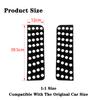 Rear Door Window Glass Decoration Cover Trim for Jeep Wrangler JK JL Gladiator JT 2007-2025 4-Doors Car Exterior Accessory Black Interior Mirrors 6