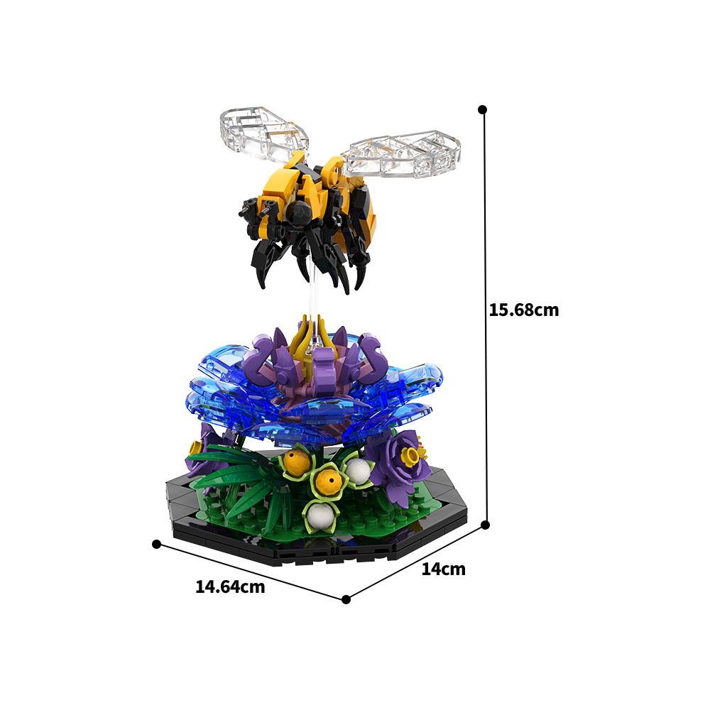 MOC Animal Series Dragonfly & Butterfly Building Blocks - Lego Compatible Toy Model