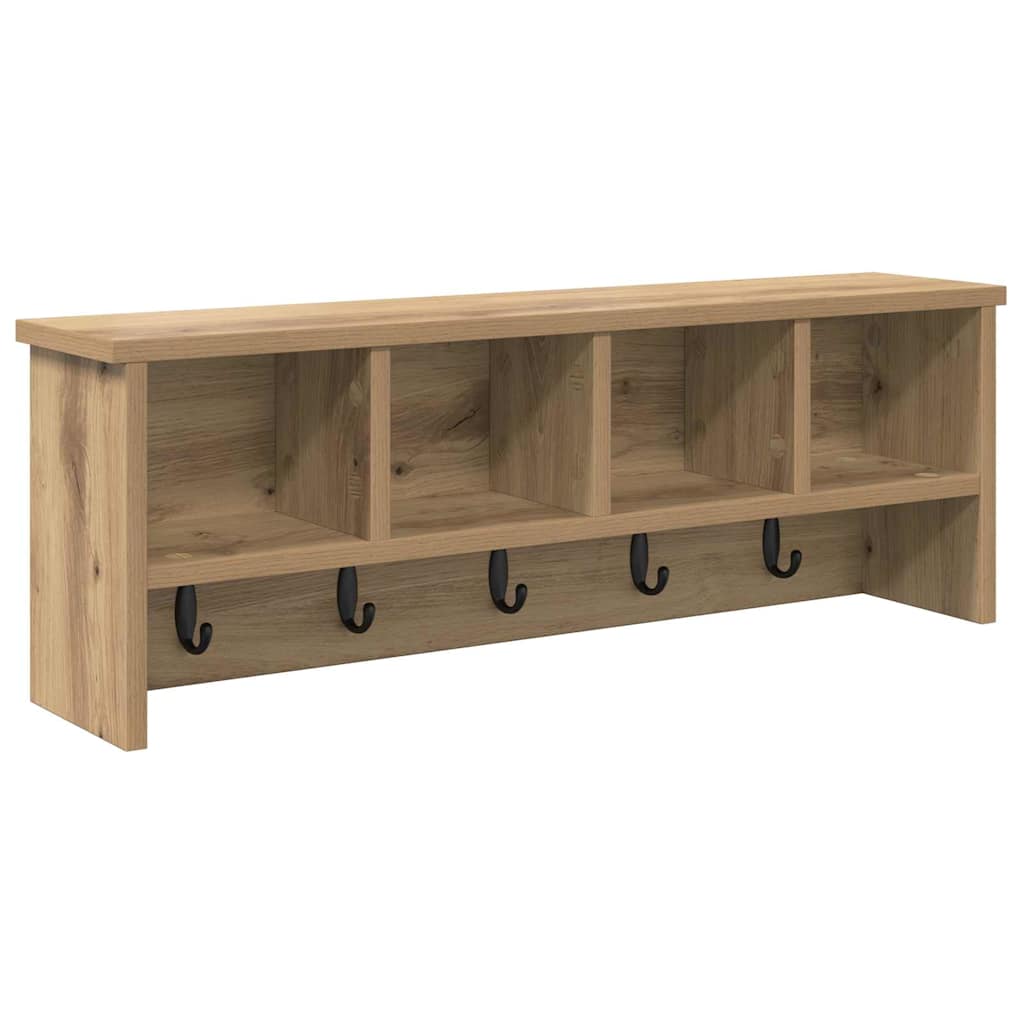 Wall Mounted Nightstand Artisan Oak 75 x 16 x 26 cm