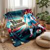 Coperta in Flanella Personalizzata con Nome Cristiano Ronaldo Logo Calcio Coperta Plaid in Pile Personalizzata Regalo Speciale per Divano Camera da Letto Casa