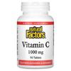 Natural Factors Vitamin C Plus Bioflavonoids & Rosehips 1000mg, 90 Tablets - Twin Pack