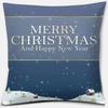 Christmas Themed Throw Pillow Cover with Short Plush Print for Living Room Decoration Cushion Cover Pillow Covers Decorative
