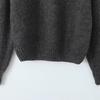 Jnleaog Autumn New Women's Clothing European, American and French Style Design Fashion off-Neck Pullover Sweater Small Top