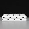Black and White Polka Dots Decorative Box Leather Jewelry Boxes Dresser Table Desk Decoration Exquisite Jewelry Storage Jar