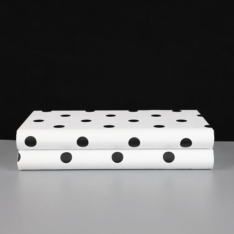 Black and White Polka Dots Decorative Box Leather Jewelry Boxes Dresser Table Desk Decoration Exquisite Jewelry Storage Jar