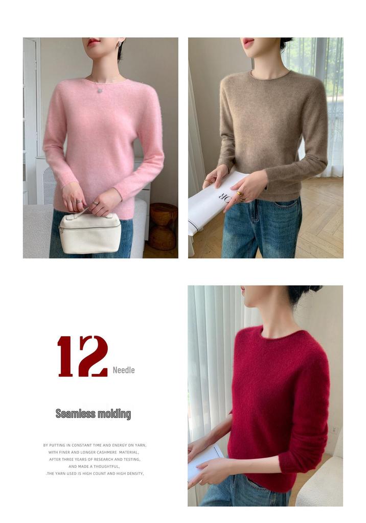 Women's Soft Cashmere Knit Saddle Shoulder Shirt - Versatile & Comfortable for Autumn/Winter
