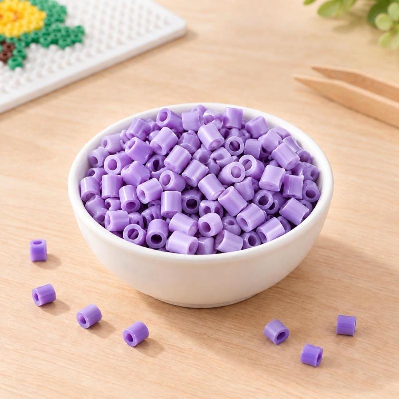 Plastic Melting Craft Pellets 24 Color 2.6mm Fuse Beadsfor Building Picture Art From References or Maker-Devised Arrangements