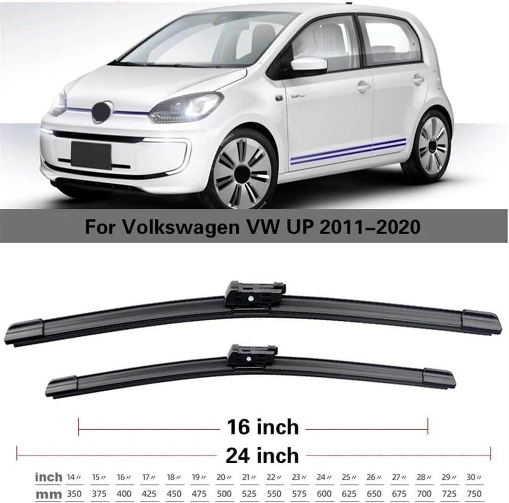 

Щетки стеклоочистителя для Volkswagen VW UP 2011-2020 24 + 16 VW UP 2011-2020 24+16