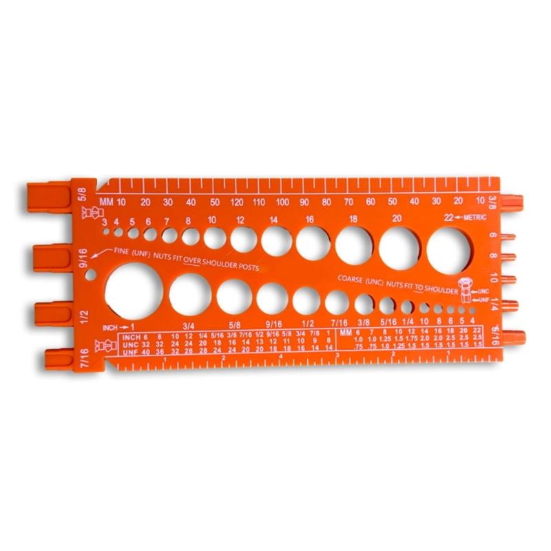 Verificator de filet pentru șuruburi Instrument de măsurare Instrument de măsurare Tester de măsurare filet și metric pentru verificare șurub piuliță