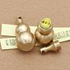 Chinese Natural Feng Shui Brass Gourd Buddhist Good Luck Home Ornament Decor