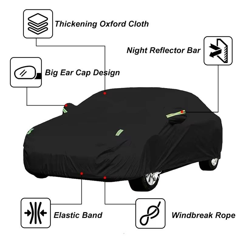 Für Tesla Model Y Auto Vollabdeckung - Wasserdicht für den Außenbereich, Schneefest, Sonnenschutz, Ganzjahres-Auto-Schutzzubehör für Winter & Sommer