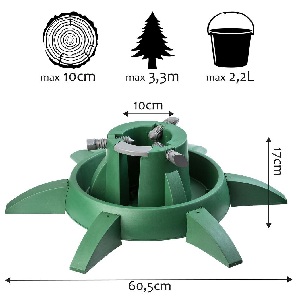 KADAX Weihnachtsbaumständer für Weihnachtsbaum Untersetzer für Weihnachtsbaum Baum bis 3,3 m