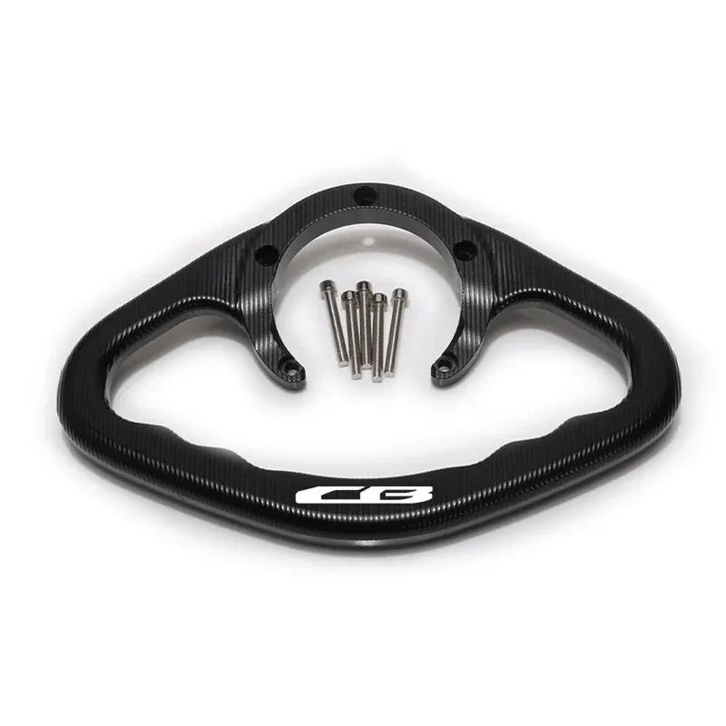 For HONDA Series CB CBR New five-hole fuel tank cap CNC Motorcycle Passenger Handgrips Hand Grip Tank Grab Bar Handles Armrest