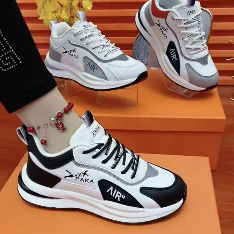 

Новая Модная Повседневная Обувь, Нескользящая Спортивная Обувь для Пап для Студентов 36 чёрный/белый