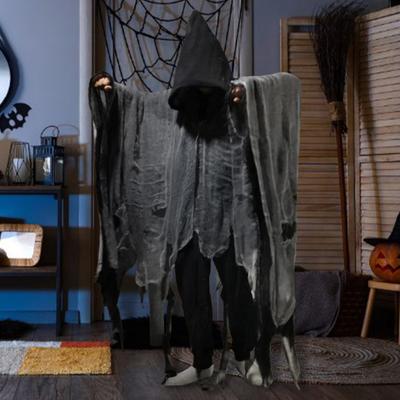 Halloweenský plášť s kapucí pro dospělé Středověký čarodějnický čarodějnický plášť Unisex Kostým ducha Cosplay Křik na kostýmovou párty Cosplay