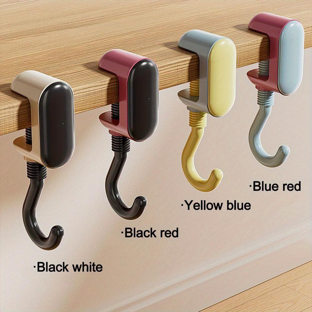 Cute Cartoon Desk Edge Hook Adjustable Dopamine Desktop Bag Hooks Strong Load-Bearing Gaming Headset Desk Hanger Key Hooks