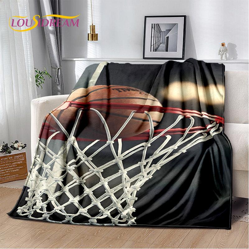 Basketball Art Cartoon Soft Plush Blanket,Flannel Blanket Throw Blanket for Living Room Bedroom Bed Sofa Picnic Cover Bettdecke