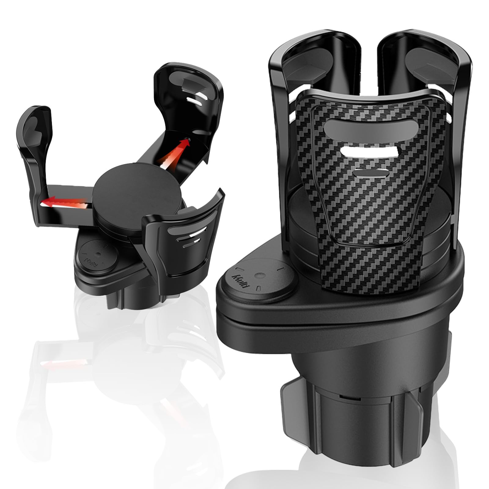 

ONE-K Multi Cup Holder, Car Drink Holder, Car Accessories, Rotary, Accessories, Cup Holder, Double Drink, Car Accessories, Extra 2 Gang чёрный