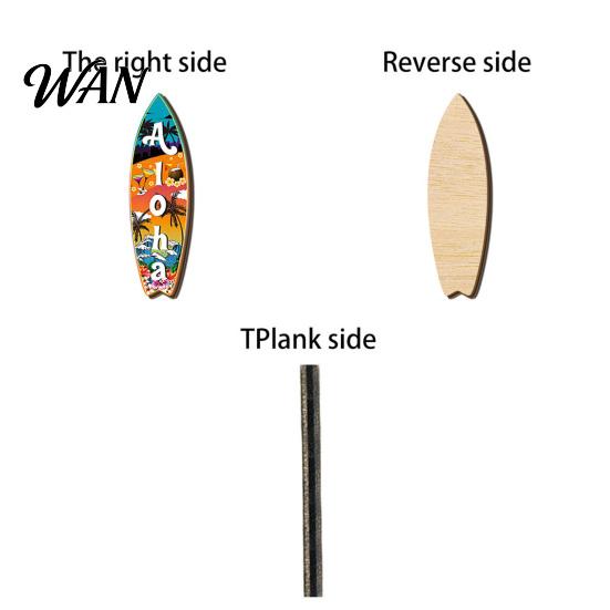 Wasserdichtes Holzschild Hawaiianisches Surfbrett Wandkunst, Tropisches Stranddekor Schild, Sommer Aloha Thema Hängendes Schild Langlebig für Wohnzimmer Kinder