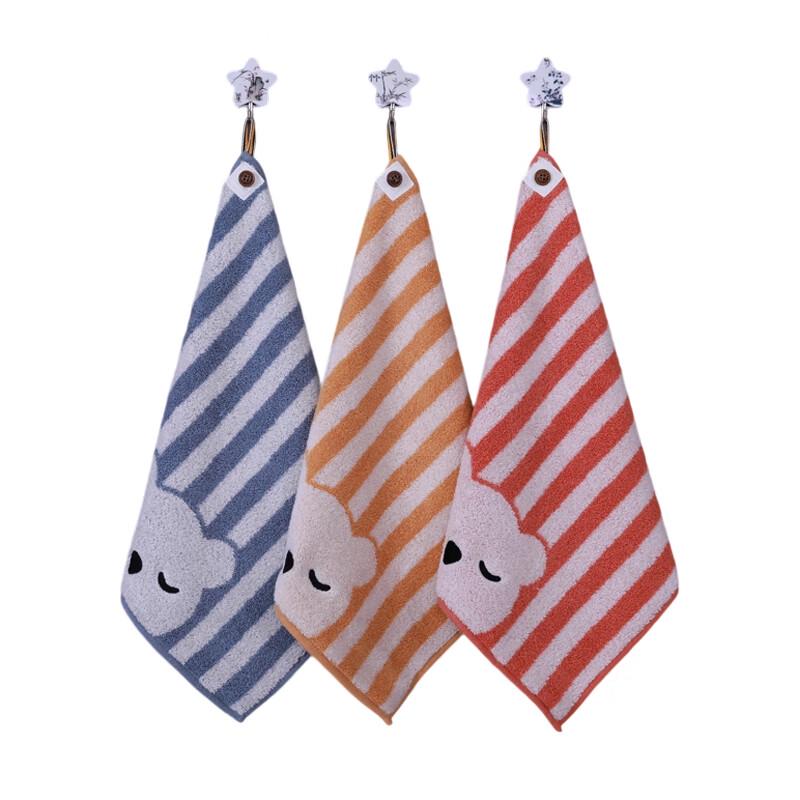 Jinhao Hangable Absorbent Cotton Hand Towel 3-Pack