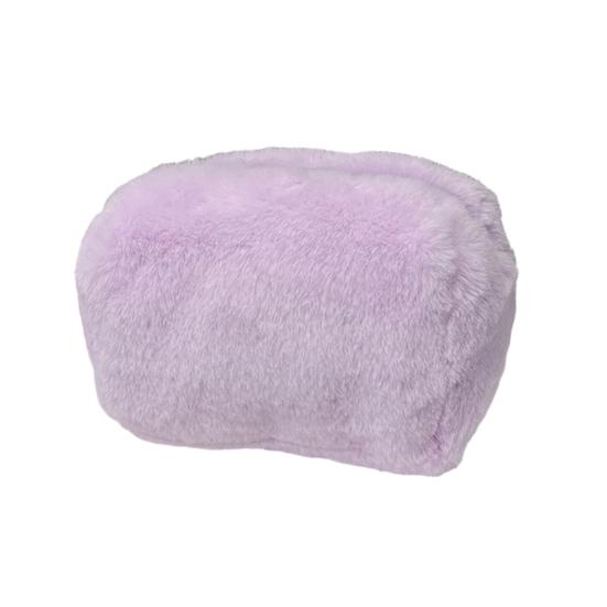 

Однотонная плюшевая косметичка большой вместимости на молнии, портативная, многофункциональная, женская, для девочек, для путешествий, органайзер-косметичка для губной помады и туалетных принадлежностей