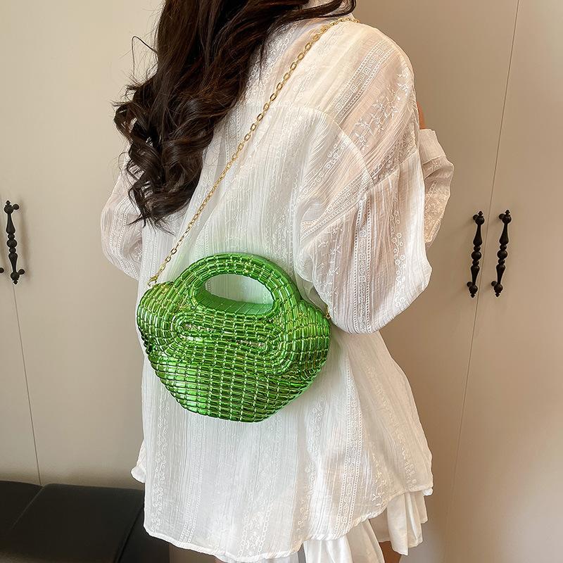 Foreign trade women's bags, European and American new acrylic bags 2025 fashion trend personalized celebrity portable dinner bags