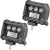 2Pcs 4'' 160W 16000LM CREE LED light Bar Quad row Spot Flood Beam Cubes Work Light